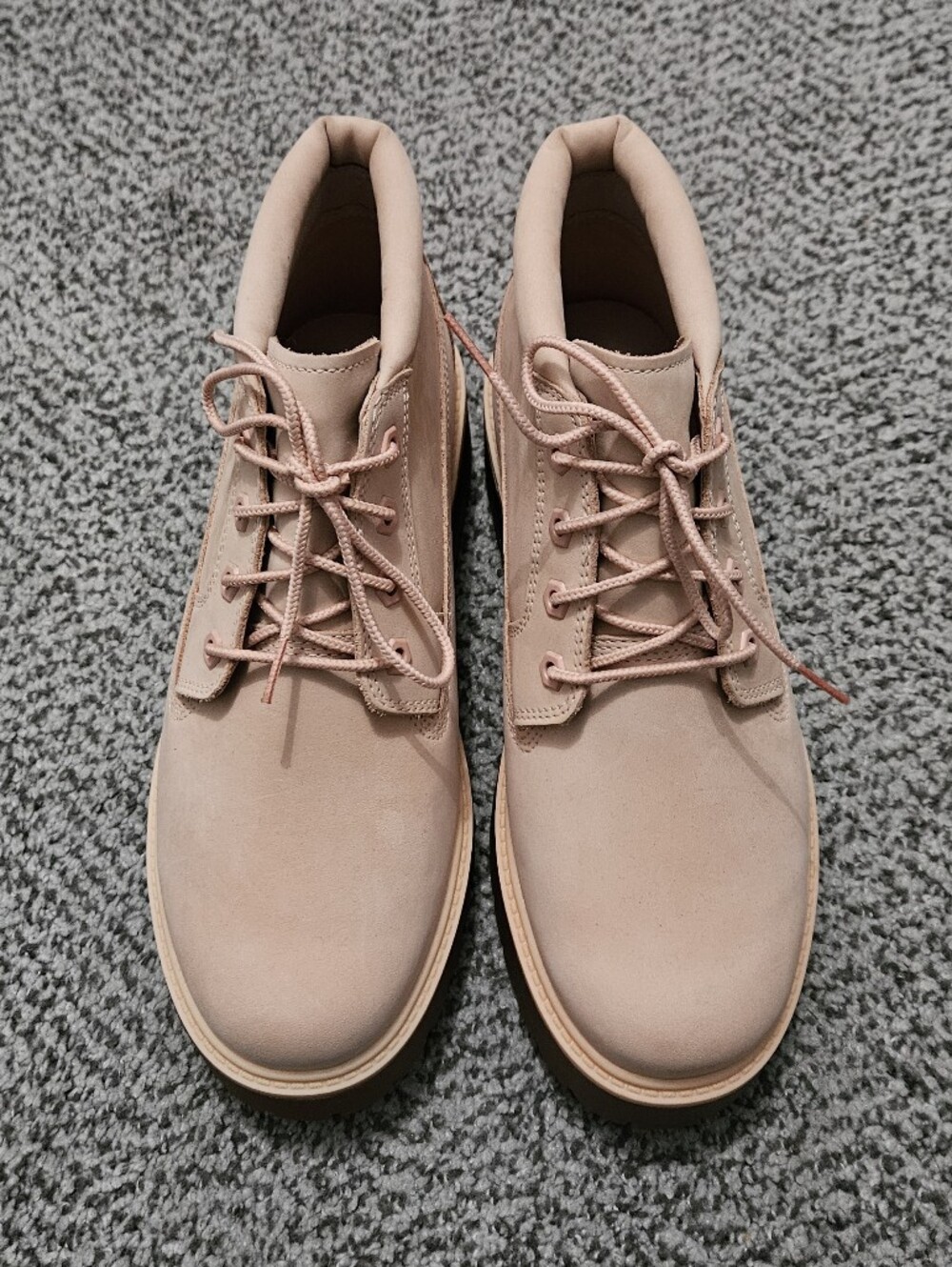 NWOT: Timberland Lace-Up Platform Ankle Boots - Size Youth 6.5 = Women's 8.5 - Picture 9 of 12